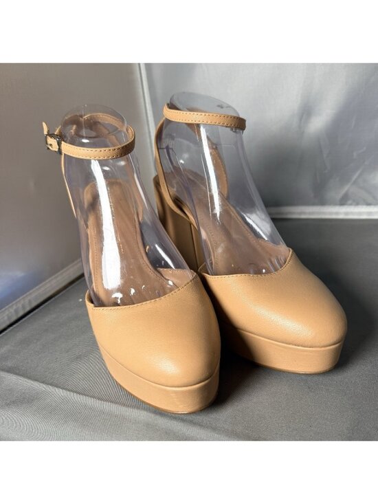 Vince Camuto Shoes - Vince Camuto Patrissya Leather HighHeel Platform Closed Toe Pump Size 8